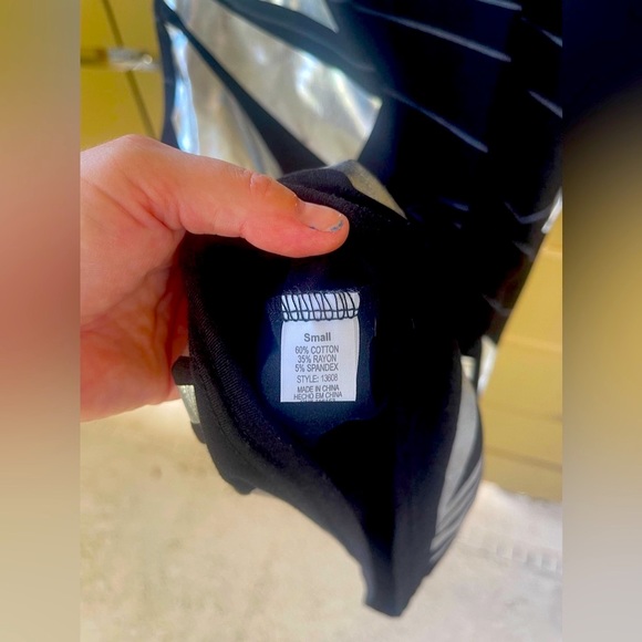 Poof fitted dress size S black and silver - Picture 9 of 9